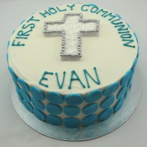 Religious Cakes - First Holy Communion-Confirmation Dot Cake (D,V)